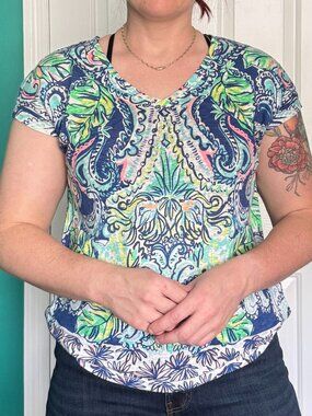 Lilly Pulitzer leaf shirt